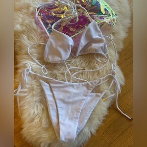 Lavarice - Off-White Bikini set, size S